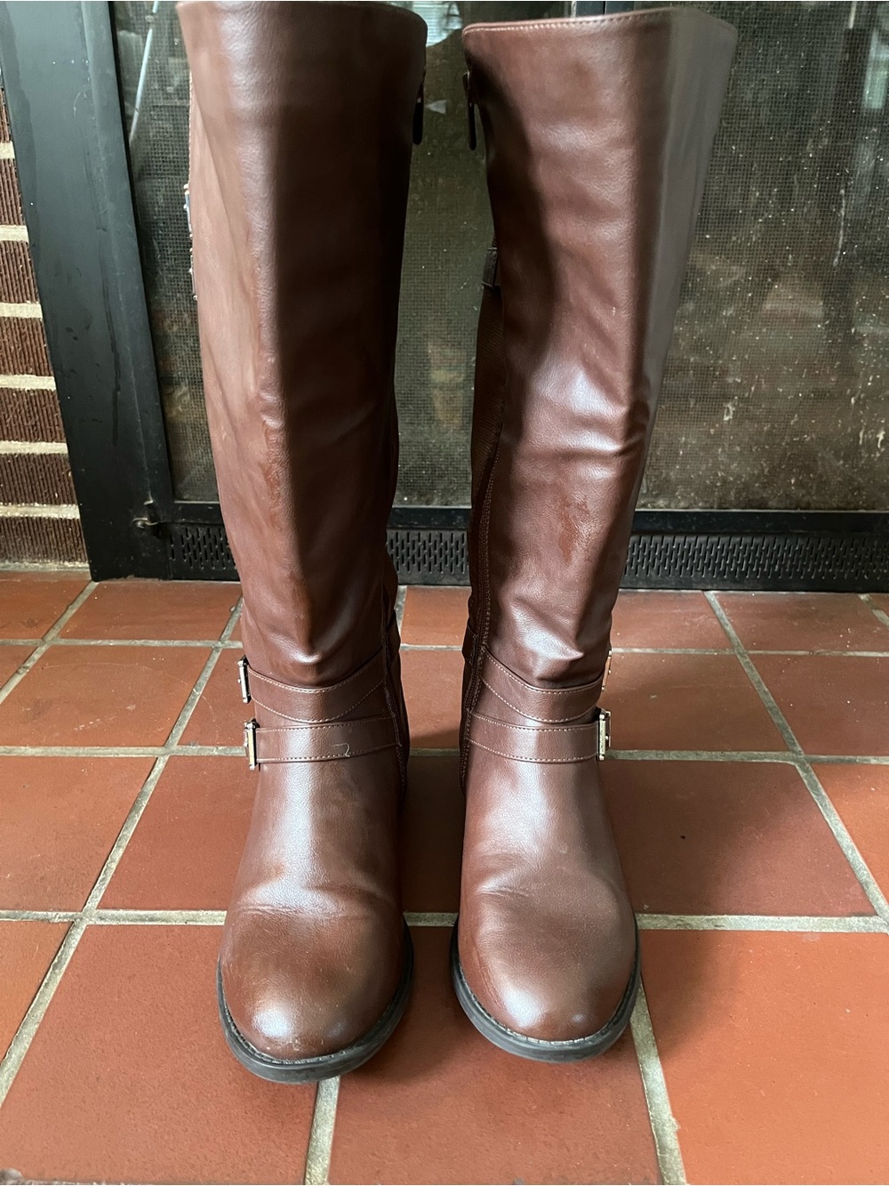Torrid Chestnut Brown Knee Boots - Extra Wide Calf - 9.5 WW - Picture 2 of 8